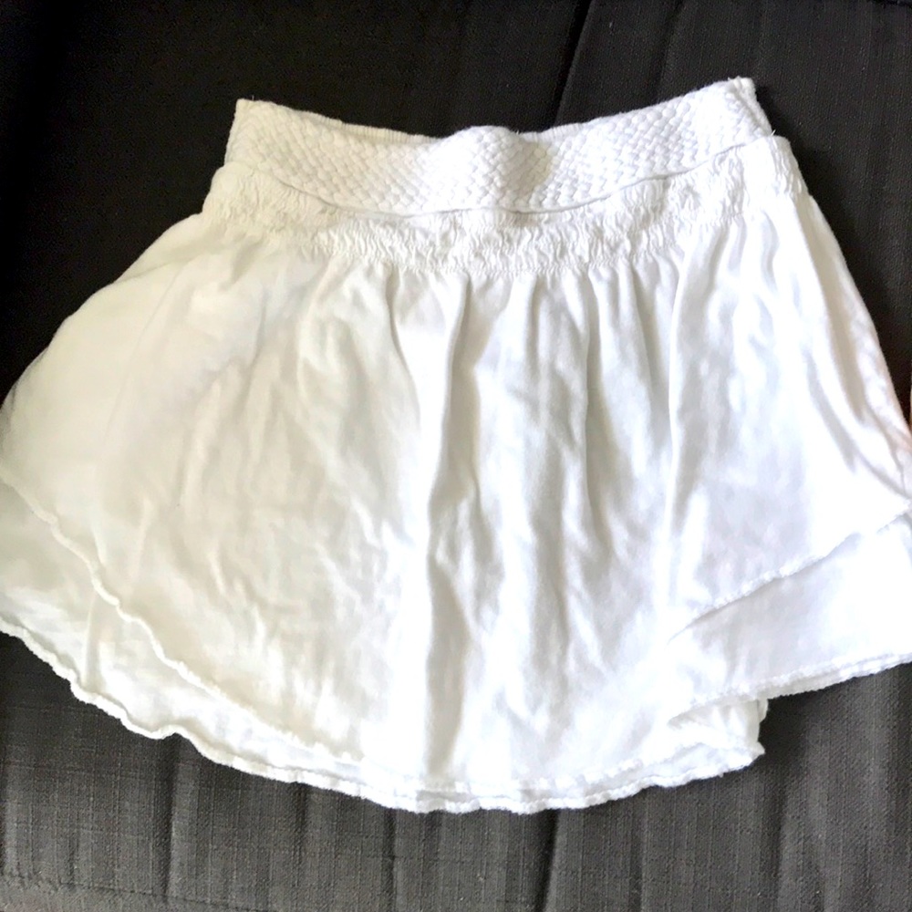 American Eagle white mini skirt womens size S